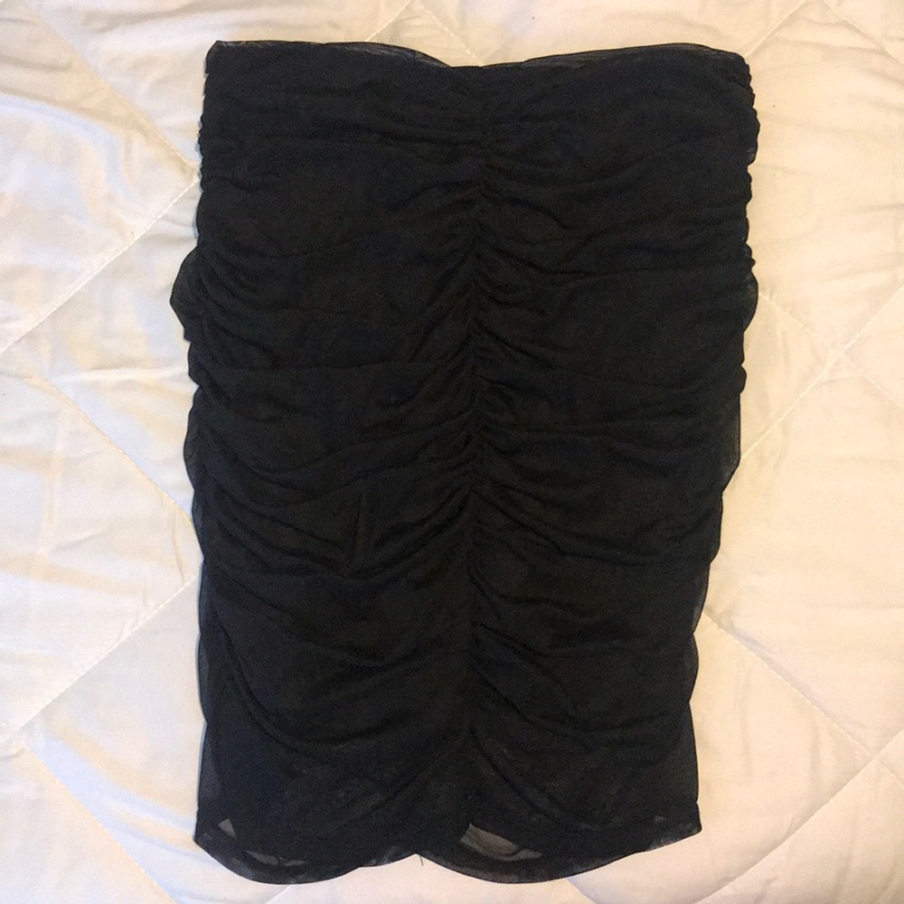 Black mesh skirt